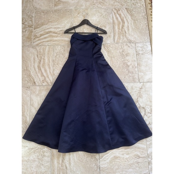 Michaelangelo David's Bridal Formal Navy Blue Dress Size 10 - Picture 1 of 8